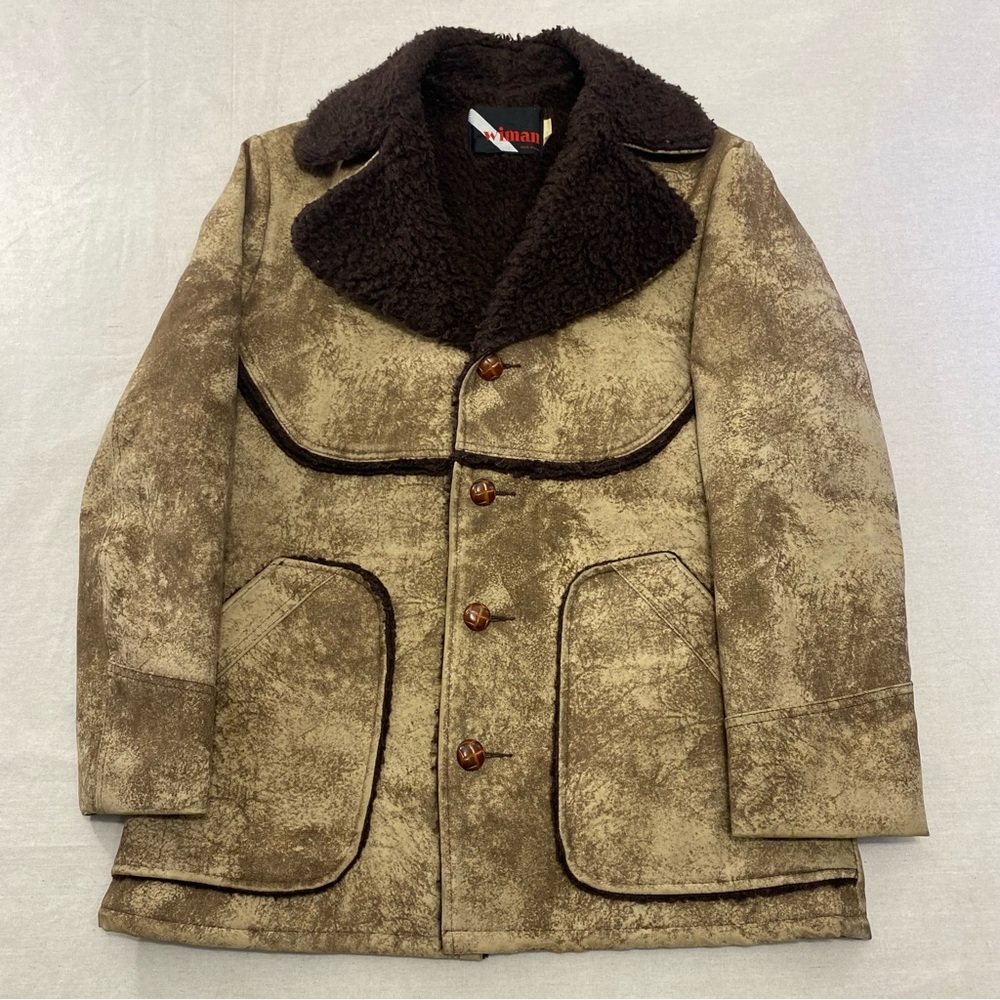Wiman Men's Size M Faux Sherpa Lined Rancher Chore Western Jacket Made In USA